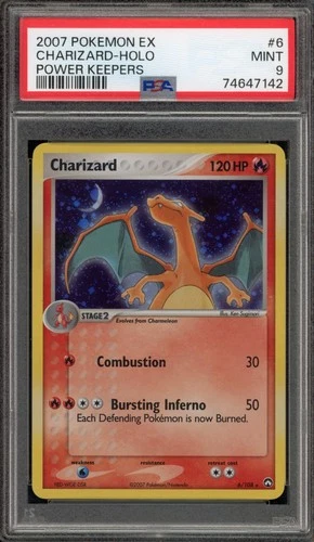 Pokemon Charizard EX Power Keepers Holo Rare #6 PSA 9 Mint