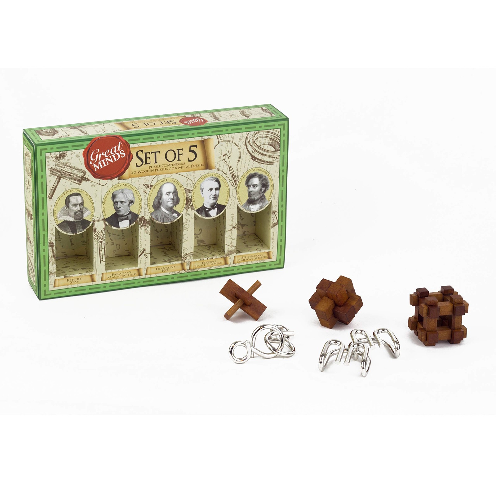 Great Minds Set of 5 Puzzles Men 5090₽