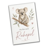 Souvenir Magnet Mein Ruhepol - KüHlschrankmagnet Mit Herzmotiv Mit Spruch: Du