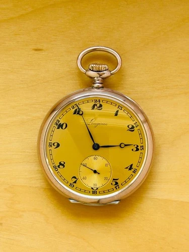 2A859 Longines silver pocket watch, cal. 37,93