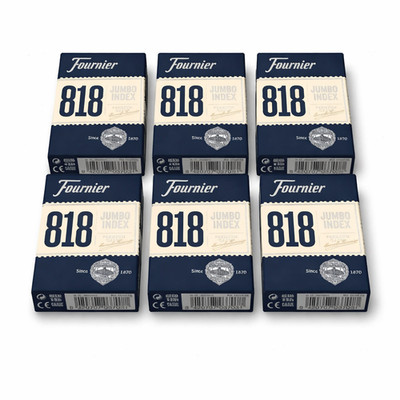 6x Fournier 818 Poker Plastik beschichtet Spielkarten Deck blau Jumbo Index NEU