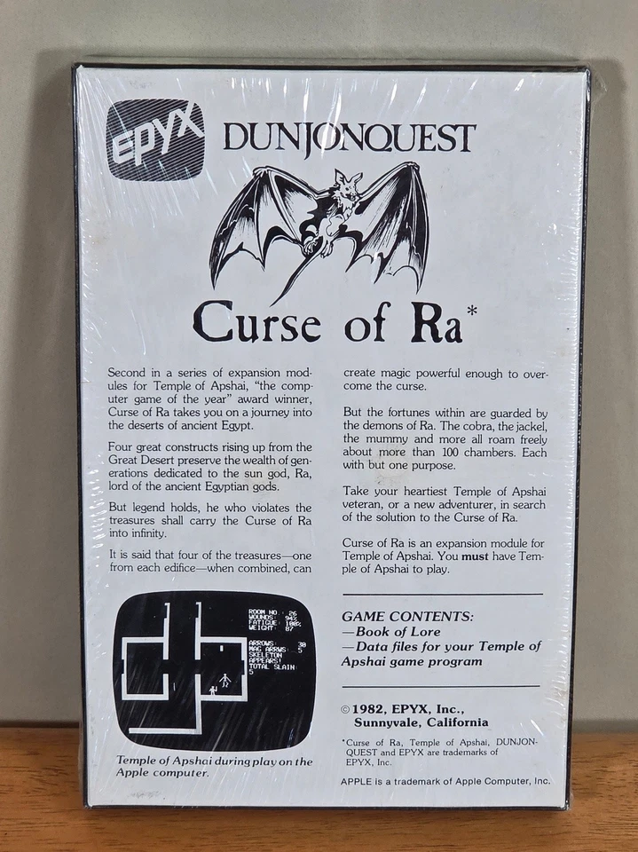 New Sealed Curse of Ra Apshai Commodore 64 Epyx Big Box Game CIB Cassette RPG - Image 2 of 4