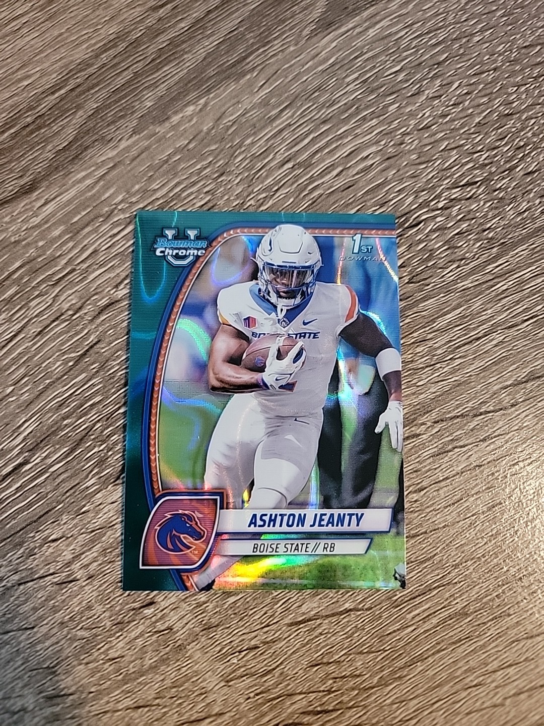 2024 Bowman University Chrome Ashton Jeanty 1st Teal Lava Refractor #17