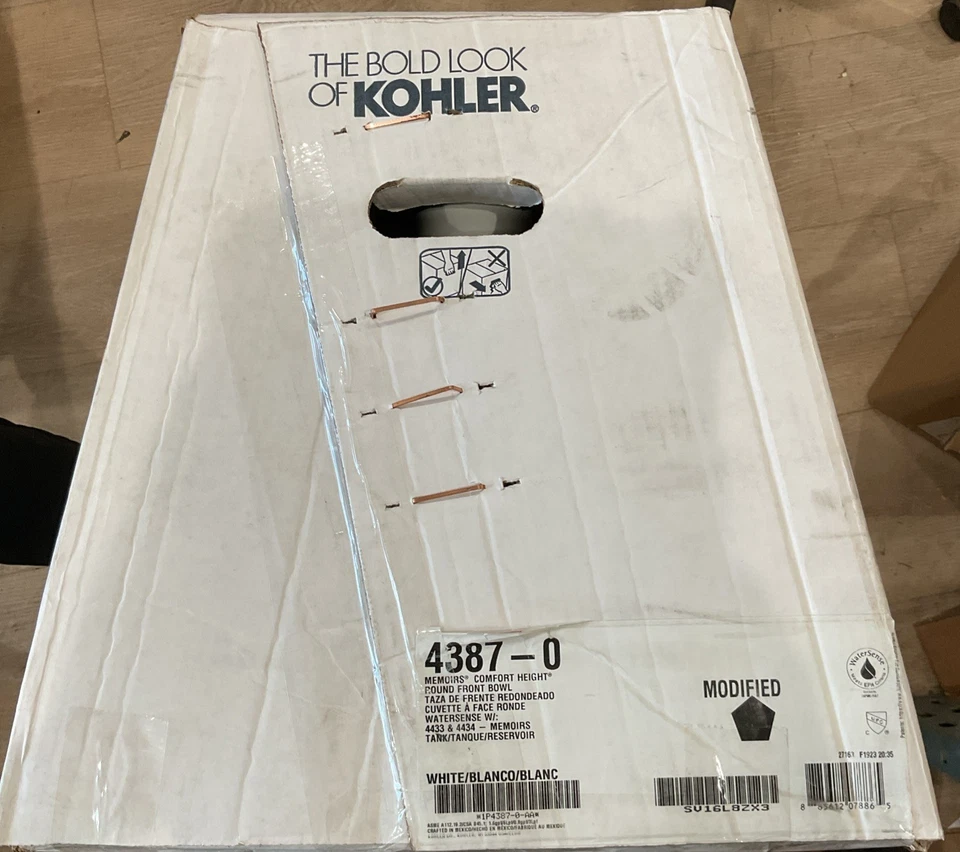 Kohler Toilet Bowl Round Front White Memoirs Comfort Height 4387-0 - Image 2 of 4