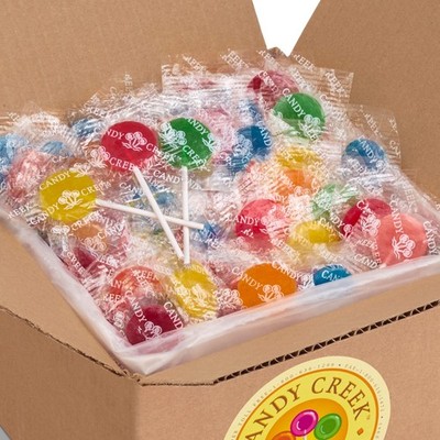 Candy Creek Fruit Lollipops, 10 Flavor Assortment, 230 Count, Nut Free, Suckers