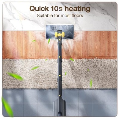 10-in-1 Steam Mop Cleaner, Quick Heat, 350ml Tank, Gray^
