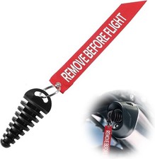 Muffler Exhaust Wash Plug 0.6"-1.5" Wash Plug with Streamer for Motorcycle Bike