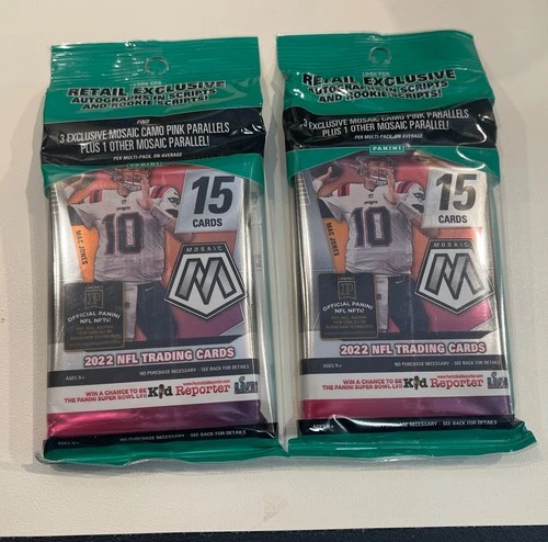 Panini 2022 Mosaic Football Multi Cello Pack - 15 Cards (2 Pack Lot) 5-263