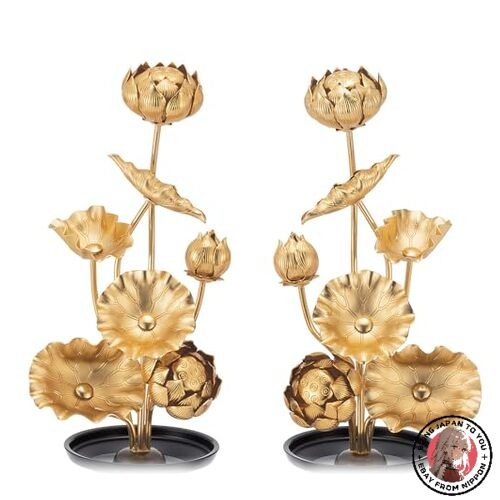 NEW Pair of 5-inch Jouka (5-inch) Buddhist Altar Accessories 18.5cm High x 10cm - 第 1/1 張圖片