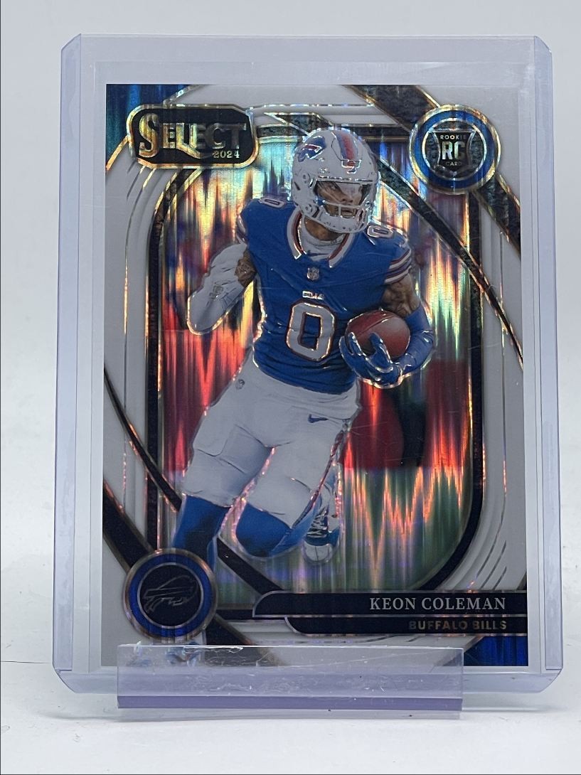 KEON COLEMAN 2024 SELECT CLUB LEVEL ROOKIE WHITE SHOCK BILLS RC /199 Q4854