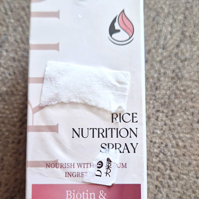 Haarwuchsspray mit Biotin & Koffein, Reis Ernährung Kopfhautspray 50ml