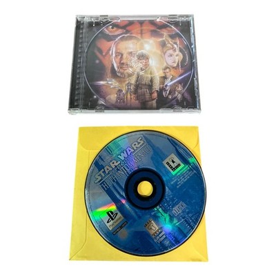 Sony PlayStation 1 PS1 Disc Case No Manual TESTED Star Wars Phantom Menace BL