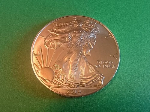 2014 American Silver Eagle BU 1 Oz Coin US $1 Dollar Mint Brilliant Uncirculated