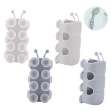 4 Pcs Silicone Shower Head Holder, Universal Relocatable Shower Head Suction