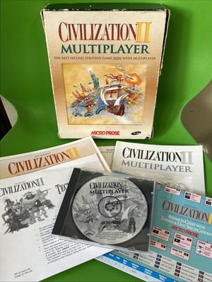 PC BIG BOX SPIEL CIVILISATION II - SELTENE MULTIPLAYER VERSION - GETESTET + GARANTIE