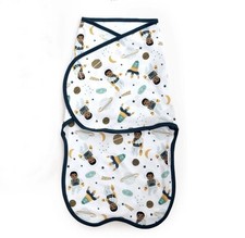 Little Muffincakes Baby Swaddle 100 Cotton African American Astronaut Space