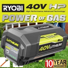40V 8.0Ah Battery for Ryobi 40 Volt Lithium OP4060 OP4030 OP4050 OP40602 OP40261