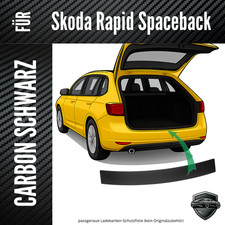 Ladekantenschutz Lackschutzfolie für Skoda Rapid Spaceback  ab 2013 3D Carbon