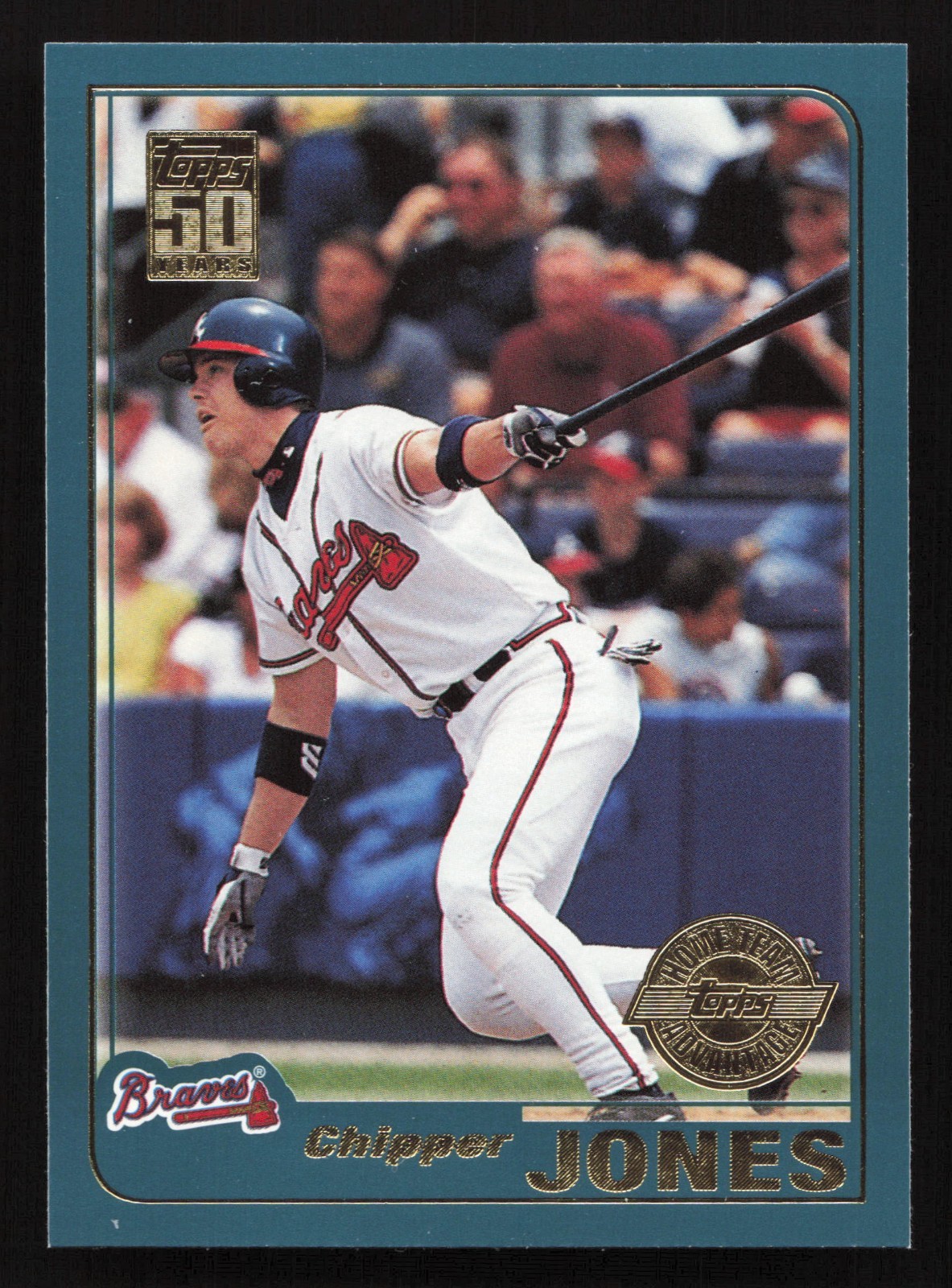2001 Topps #2 Chipper Jones HOME TEAM ADVANTAGE (HTA Stamped) QTY Available