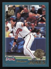 2001 Topps #2 Chipper Jones HOME TEAM ADVANTAGE (HTA Stamped) QTY Available