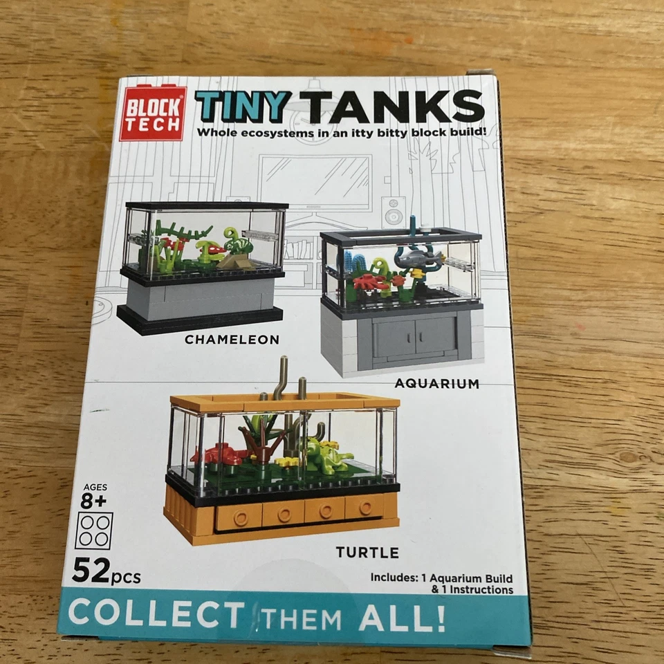 NEW, TINY TANKS AQUARIUM 52 PCS BLOCK SET, BLOCK TECH - Image 2 of 2
