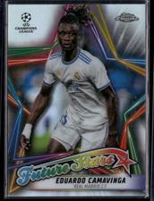 2021-22 Topps Chrome UEFA Champions League #FS-12 Eduardo Camavinga Future Stars