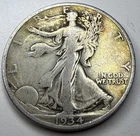 1934 Walking Liberty Half Dollar R53