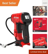 CRAFTSMAN V20 Cordless Tire Inflator, 150 PSI Air Compressor, Tool Only