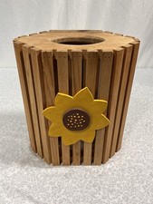 Wooden Hanging Grocery Bag Plastic Holder Rus...