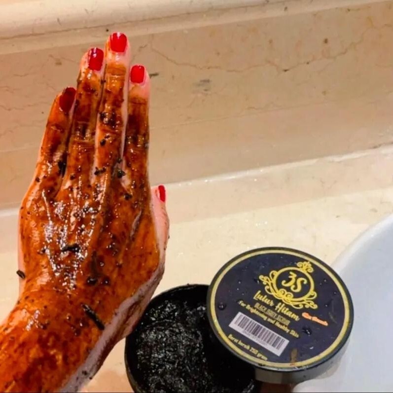 2 Original 3S Lulur Hitam Black Body Scrub For Brightening Acne and