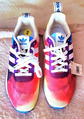 Womens Adidas Originals Multix 'Acid Wash' White/Blue Rush/Clr Pnk Size 9 GV8012