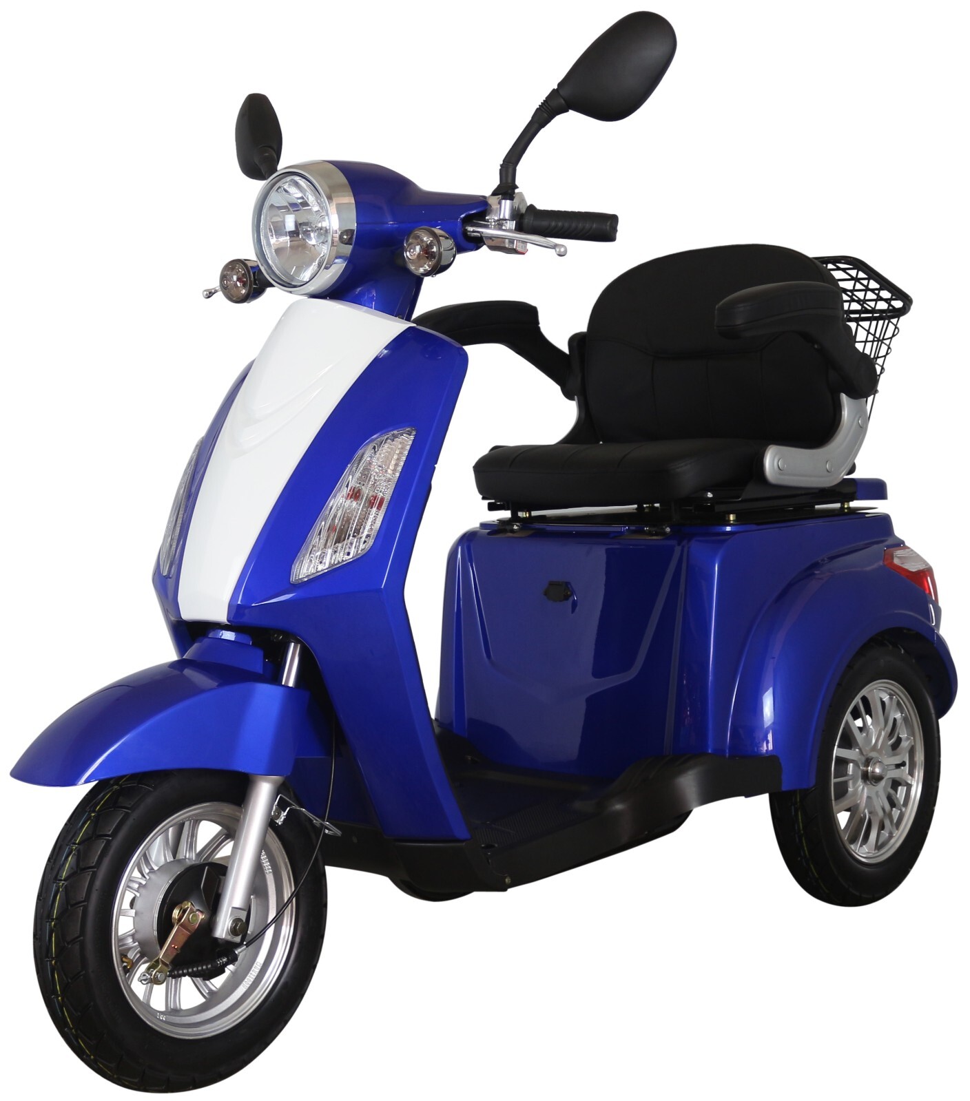 Three Wheeled ZT500 Blue 900W Electric Mobility Scooter LED Display