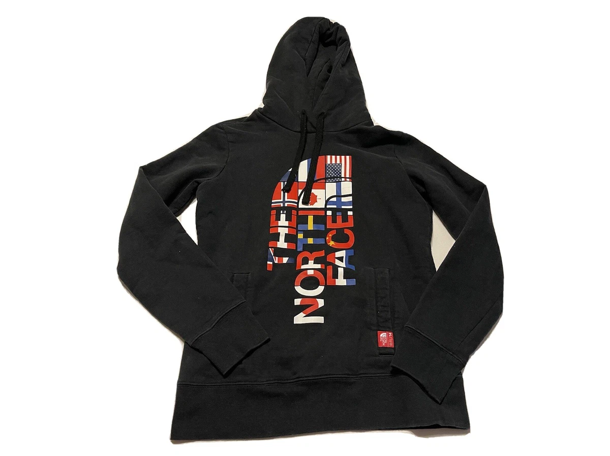north face flag hoodie
