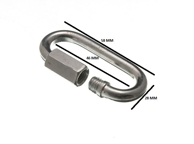 Grillete de reparación de cadena de eslabón rápido 6 mm 1/4 BZP ZP paquete talla 100