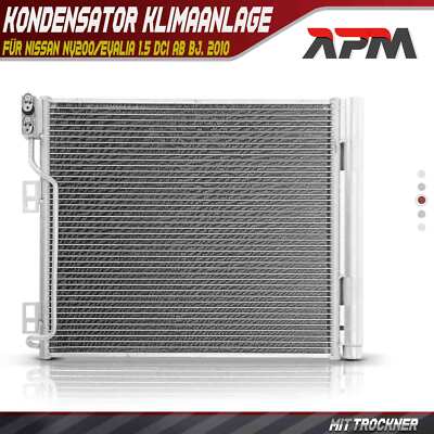 Kondensator Klimaanlage mit Trockner für Nissan NV200/Evalia 1.5 dCi ab bj. 2010