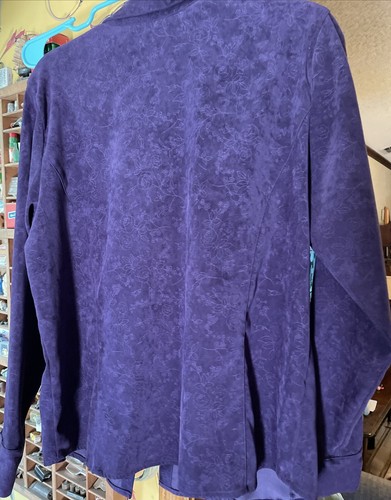 Damen Cascade Blues Shirt/Jacke lila Gr. XL, weich und schön - Bild 9 von 13