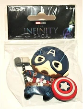 Marvel Comics Kawaii Style Captain America Infinity Refrigerator Magnet New MIP