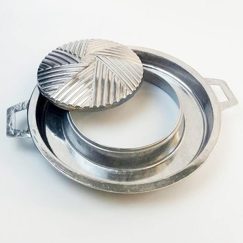 Thai Korean BBQ Grill Pan 12" Easy Cleaning Aluminium Charcoal Gas Stove Picnic - Picture 11 of 11