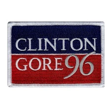 CLINTON GORE 96 iron-on embroidered PATCH VOTE DEMOCRAT ELECTION BILL HILLARY AL