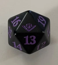 MTG OTJ PURPLE 20-sided Spindown Die / Dice (19 mm) Outlaws Of Thunder Comb Ship