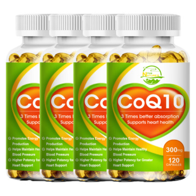 CoQ10 300mg, 120 Capsules, Non-GMO (Coenzyme Q10) CHINA MADE/  Gluten-Free