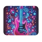 Mouse Pad (Rectangle) Neon Guitar Music Instrument Design 8, Gift Everyday