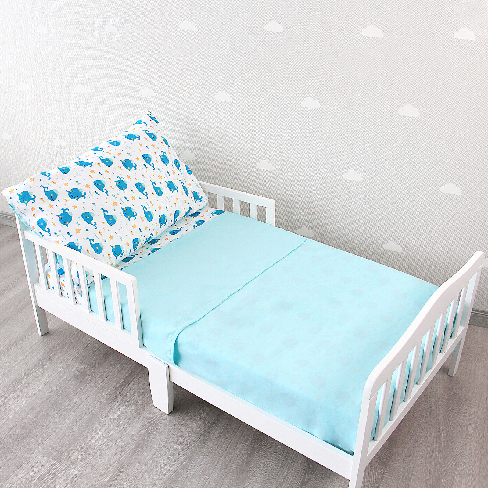 Toddler Sheet Sets 3-Piece Crib Sheet Set for Toddler Bed Breath