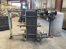 TRANTER SUPERCHANGER PLATE HEAT EXCHANGER UX-216-HP-137 W/ POSITIONER #711DK