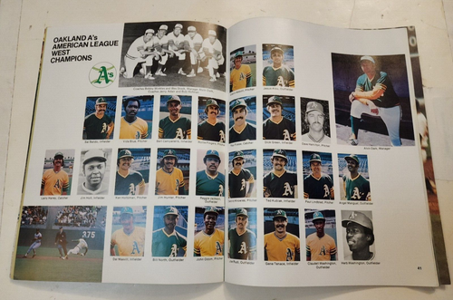 1974 WORLD SERIES Program SIGNED by EMMETT ASHFORD & VINCENT PRICE - A's Dodgers - Picture 16 of 19