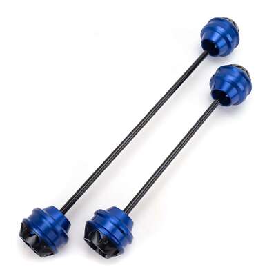 Achsen Sturzpads vorne und hinten passend für Kawasaki Z900 Alu CNC blau