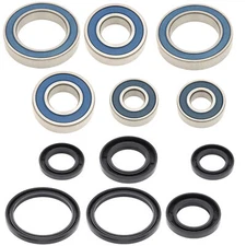 Boss Bearing H-ATV-FR-1000-1F1/H-ATV-RR-1000-2F1-6 Combo Pack! Front Wheel an...