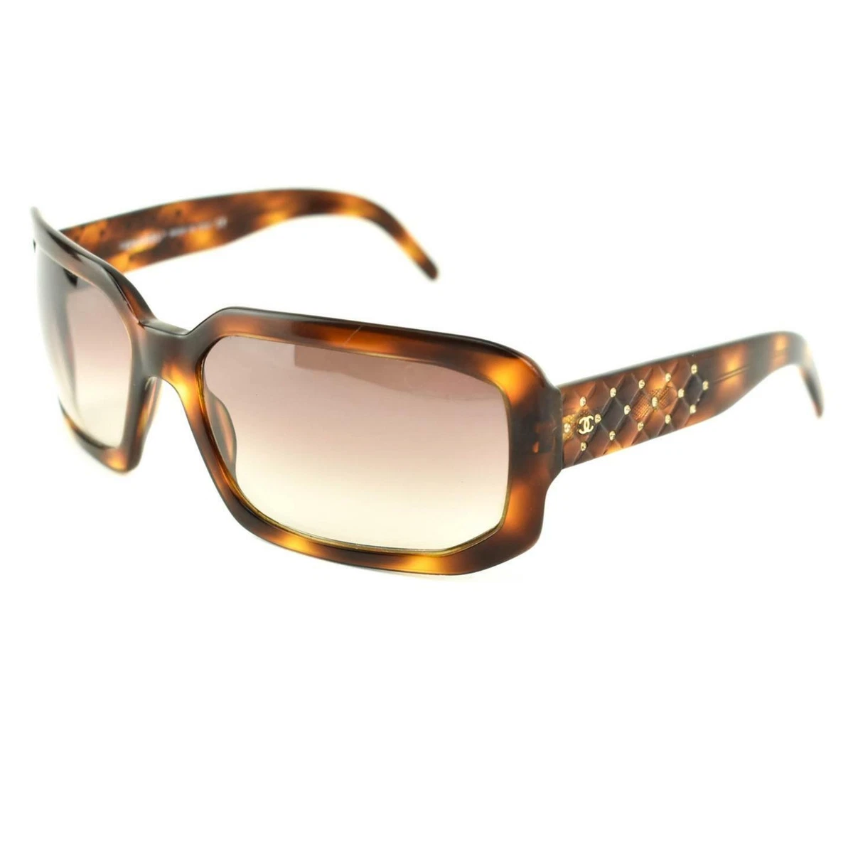 CHANEL: Tortoise Brown, Swarovski Crystals & "CC"