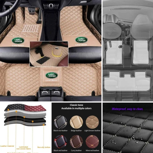 For Land Rover Range Rover Car Floor Mats Custom All Weather Waterproof Carpets - Foto 31 di 37