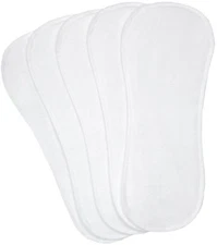 5 Pack Kushies White Washable Cotton Cloth Diaper Liners Infant/Toddler - 533511